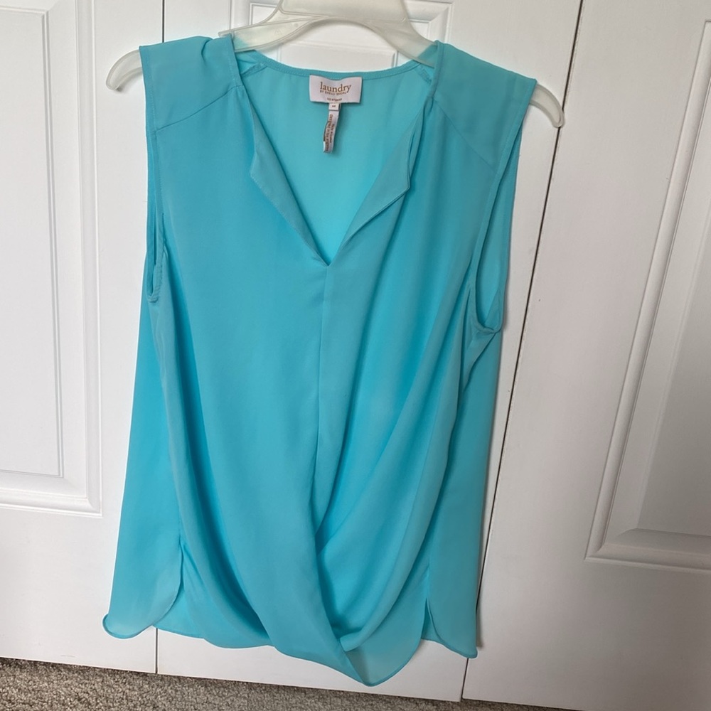 Laundry Sleeveless Aqua Top